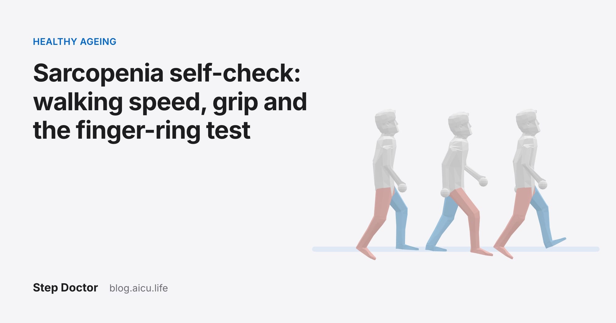 Sarcopenia Self-Check: Walking Speed, Grip and the Finger-Ring Test
