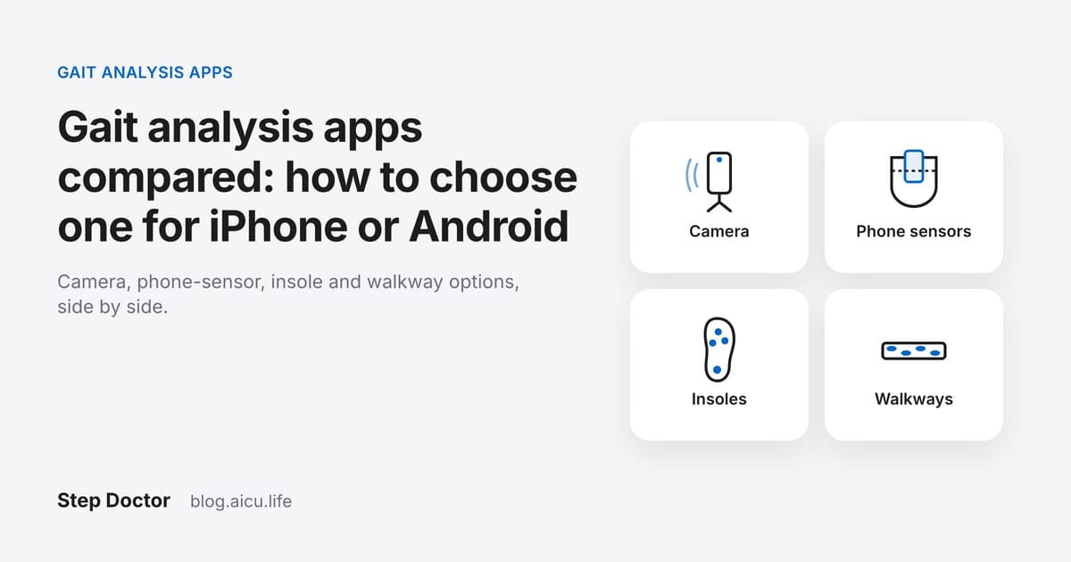 Gait Analysis Apps Compared: How to Choose One for iPhone or Android