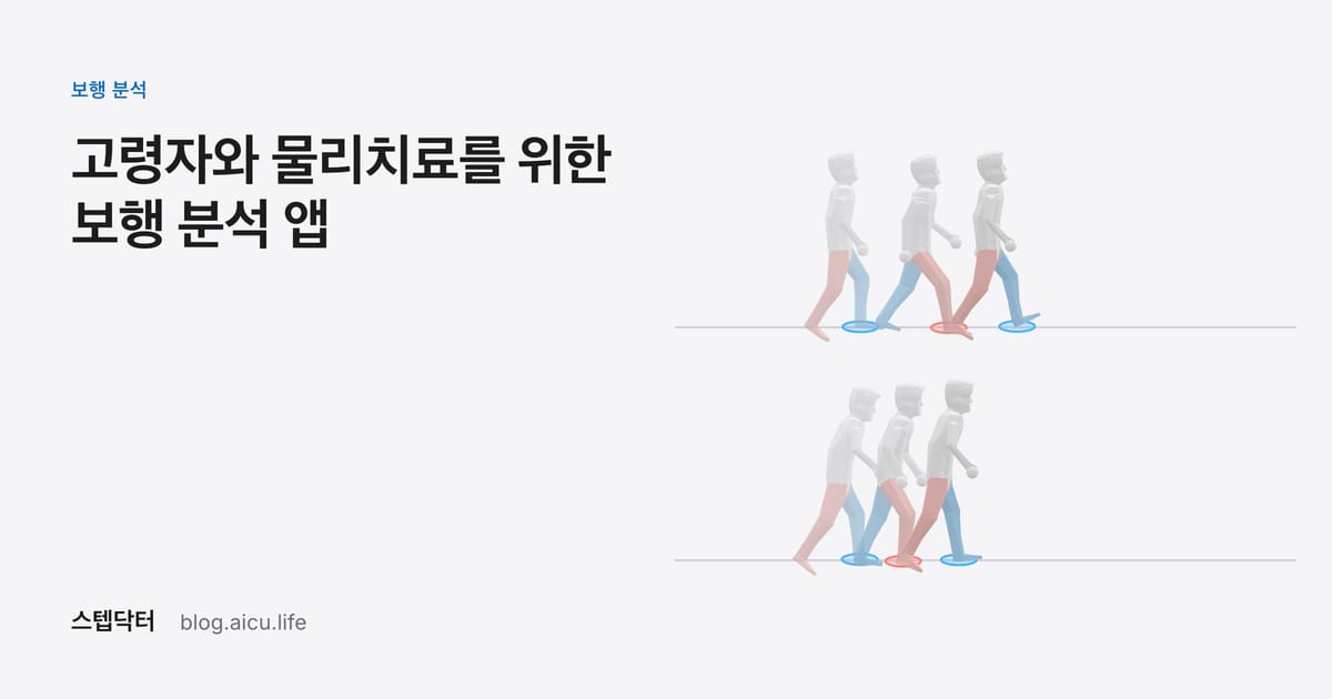 고령자와 물리치료를 위한 보행 분석 앱: 무엇을 재야 할까