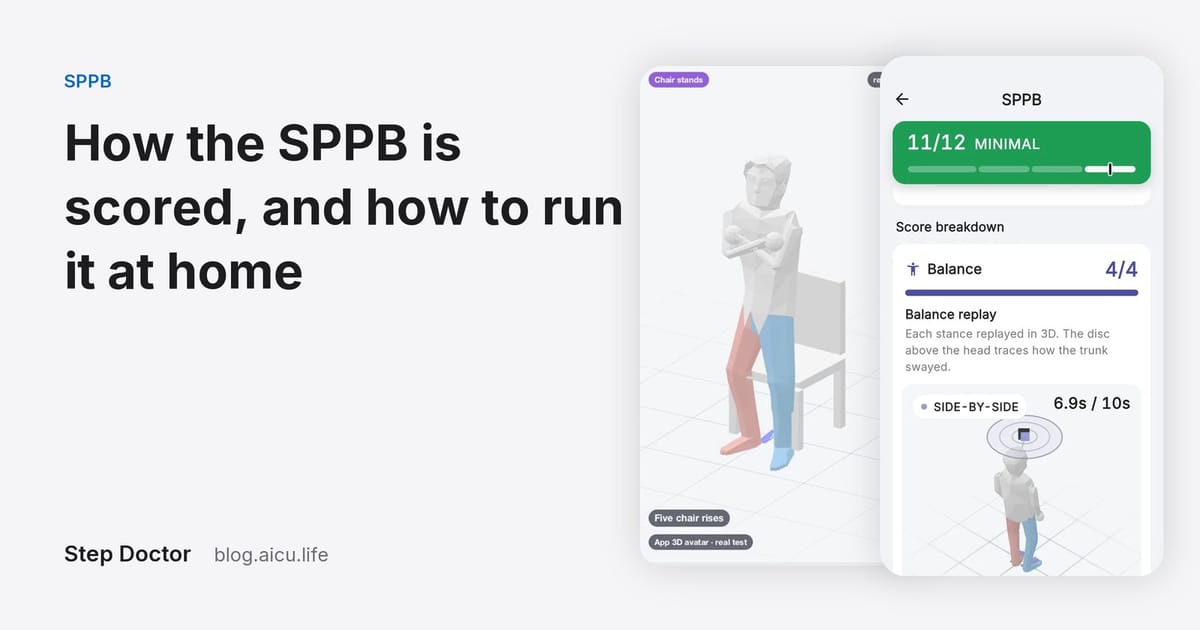How the SPPB Is Scored, and How to Run It at Home