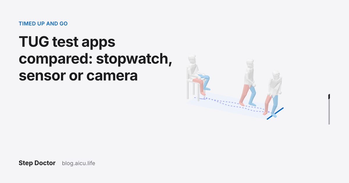 TUG Test Apps Compared: Stopwatch, Sensor or Camera